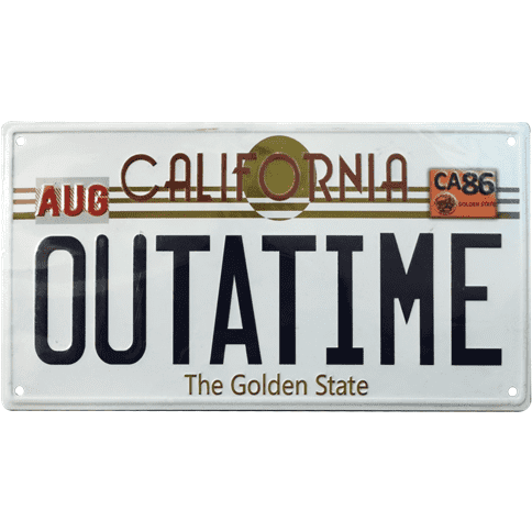 Back to the Future OUTATIME Tin Sign Prop Replica Fanattik