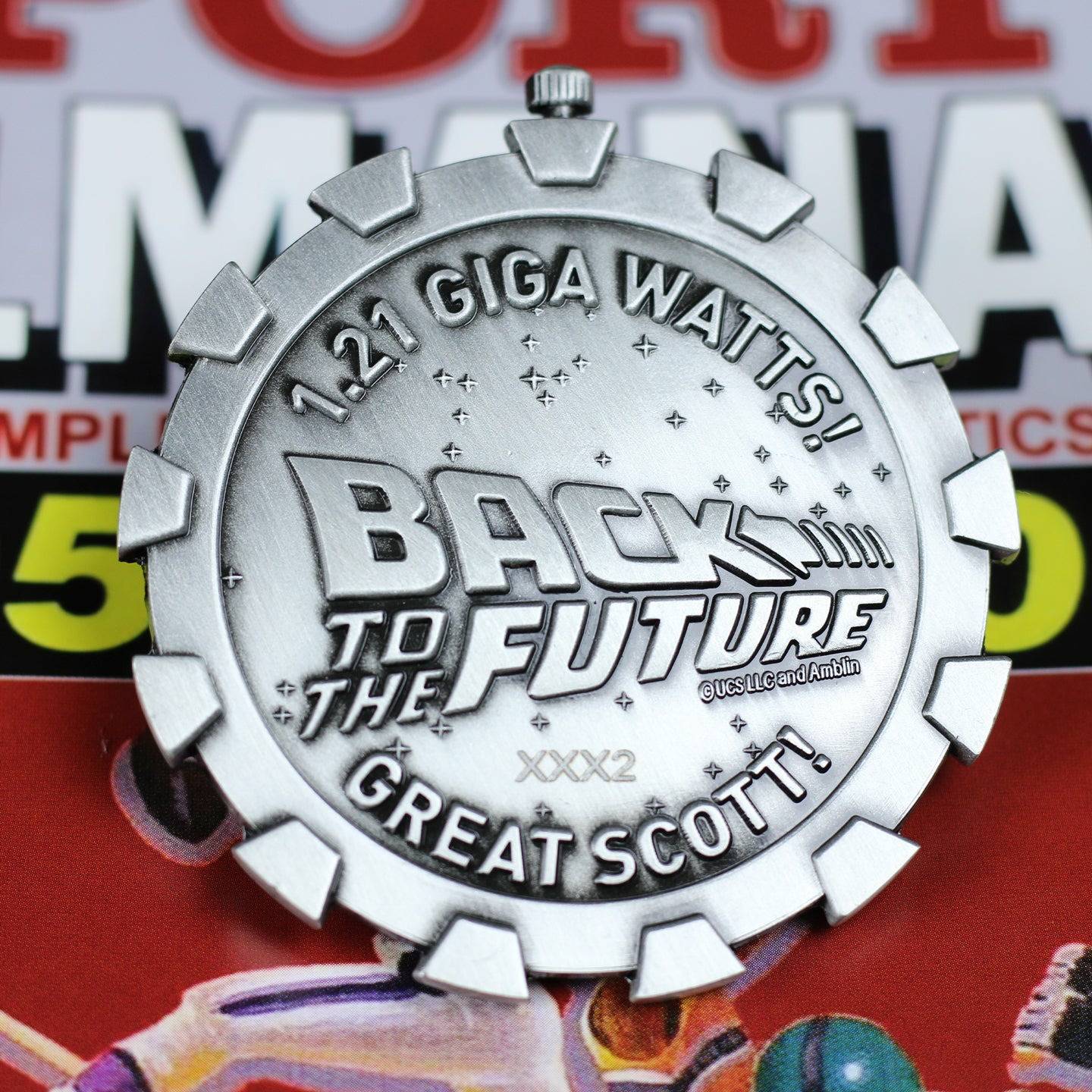 Back to the Future Limited Edition Stopwatch Medallion Commemorative Medallion Fanattik
