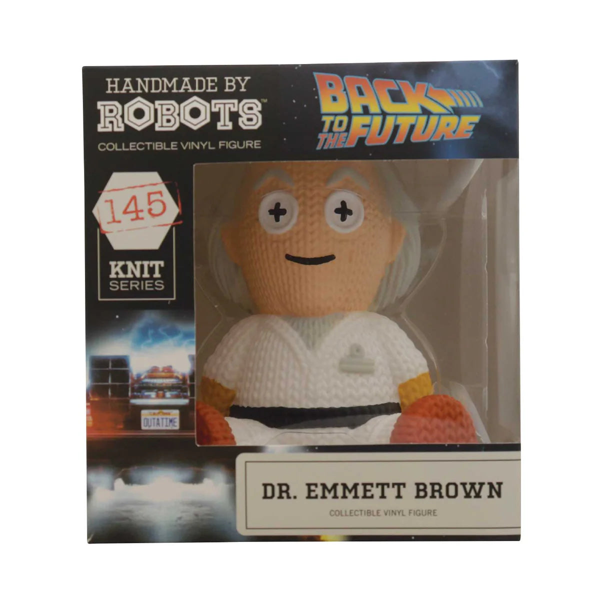 Back to the Future - Dr. Emmett Brown Collectible Vinyl Figure Vinyl Toy Handmade by Robots