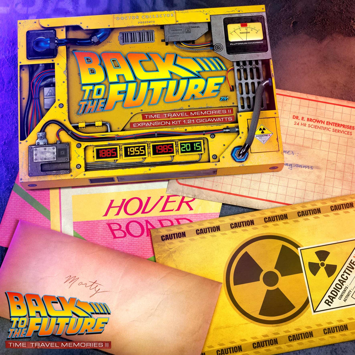 Back to the Future Time Travel Memories II Expansion Kit — "1.21 Gigawatts" Edition prop replicas (BacktotheFuture.com / DoctorCollector.com exclusive!) Prop Replica Doctor Collector