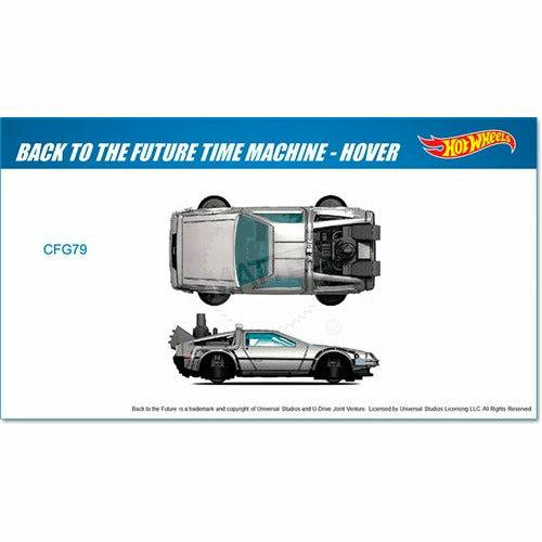 Hot Wheels Back to the Future Part II 1:64 'Hovering' DeLorean Time Machine Die-cast Model Cars Hot Wheels