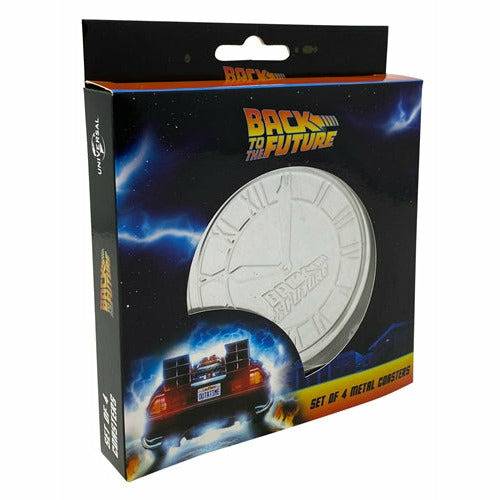 Back to the Future Set of 4 Metal Coasters Coasters Fanattik