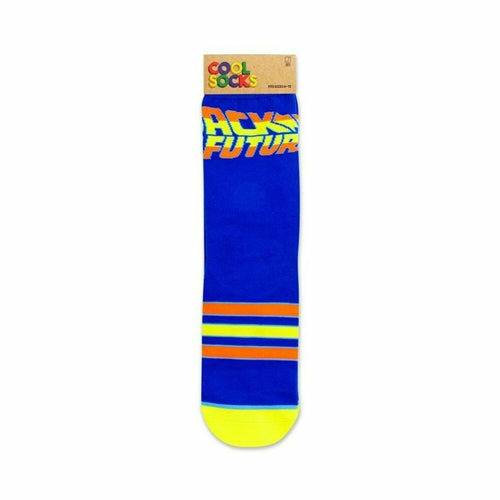 Back to the Future "Flames" Men's Straight Crew Socks (Size 6-13) Socks Odd Sox