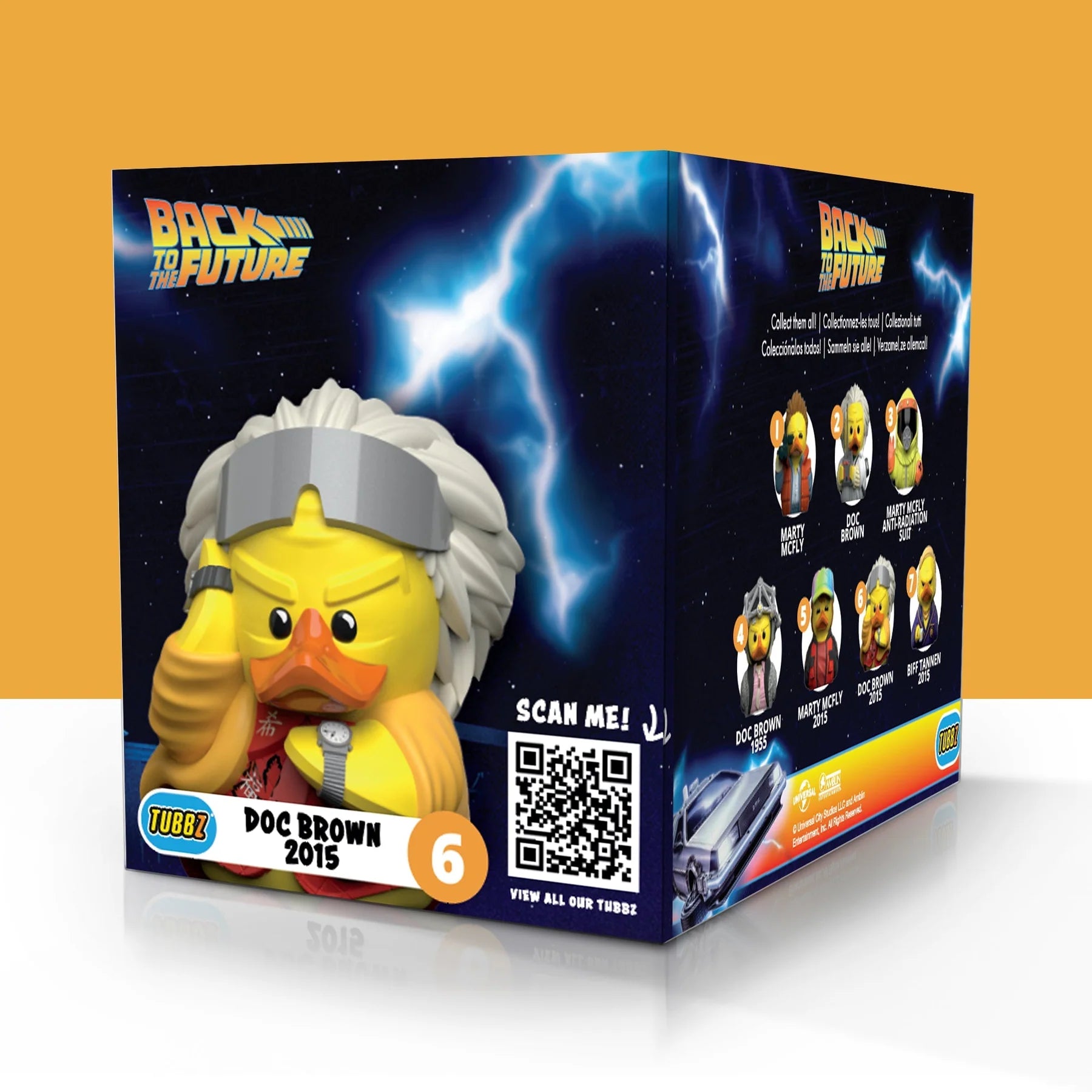 Back to the Future Part II Doc Brown 2015 TUBBZ Cosplaying Duck (Boxed Edition) Vinyl Toy Numskull
