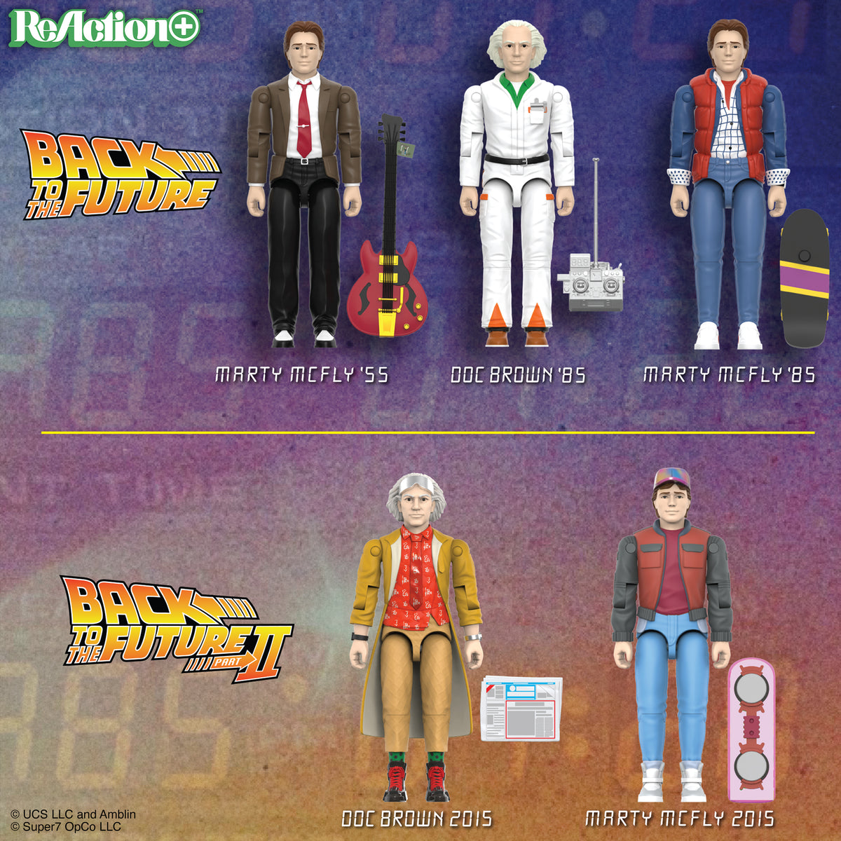 ReAction Back to the Future Part II ReAction+ Wv2 Marty McFly 2015 3¾-inch Retro Action Figure