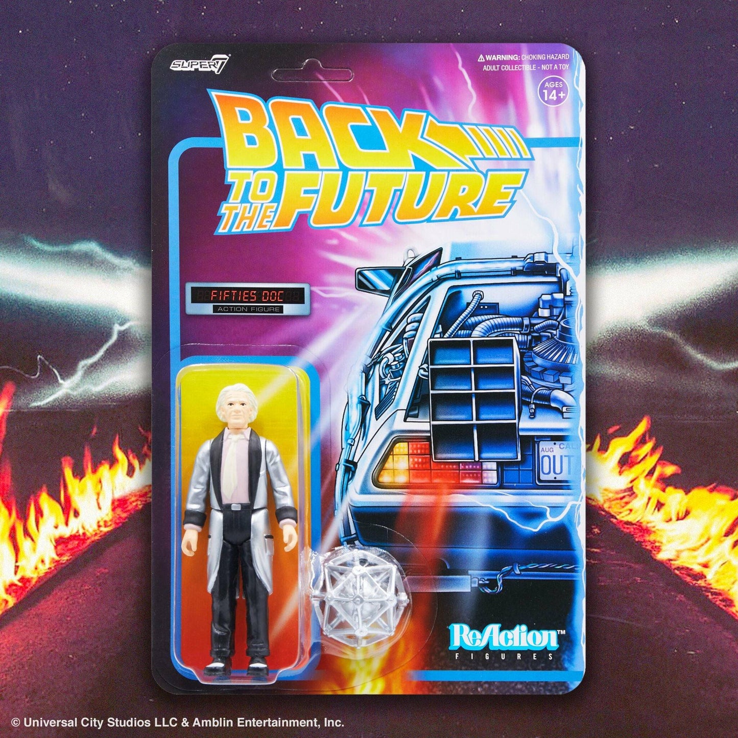 ReAction Back to the Future Fifties Doc 3¾-inch Retro Action Figure Action Figure Super7