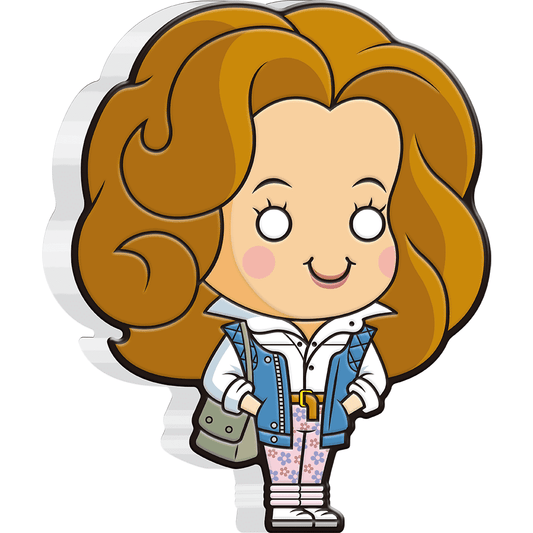 Back to the Future Limited Edition 2021 Jennifer Parker shaped 1oz silver coin Commemorative Coin The Coin Company