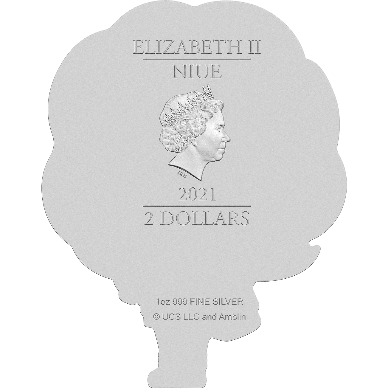 Back to the Future Limited Edition 2021 Jennifer Parker shaped 1oz silver coin Commemorative Coin The Coin Company