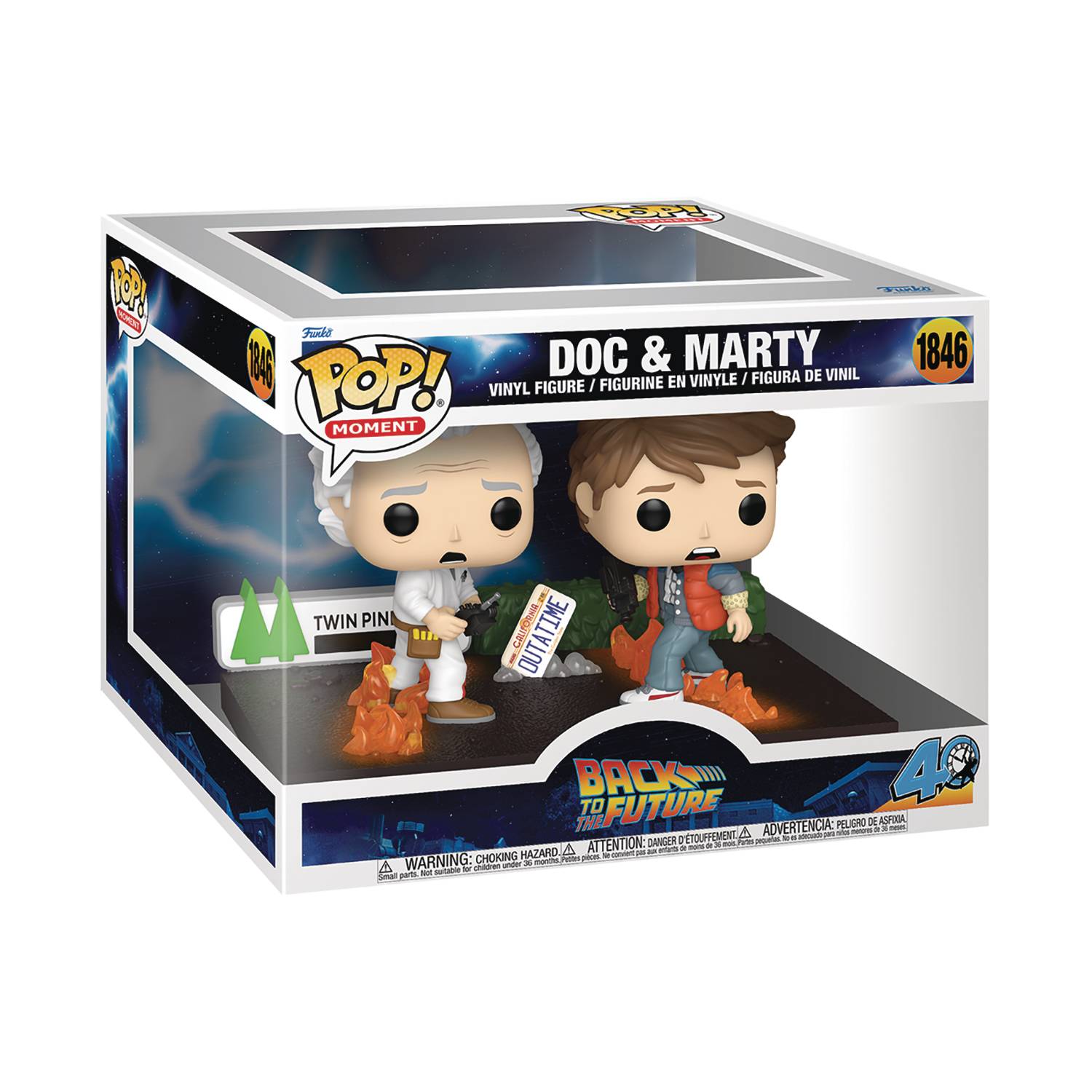 Funko POP! Moment: Back to the Future Doc & Marty at Twin