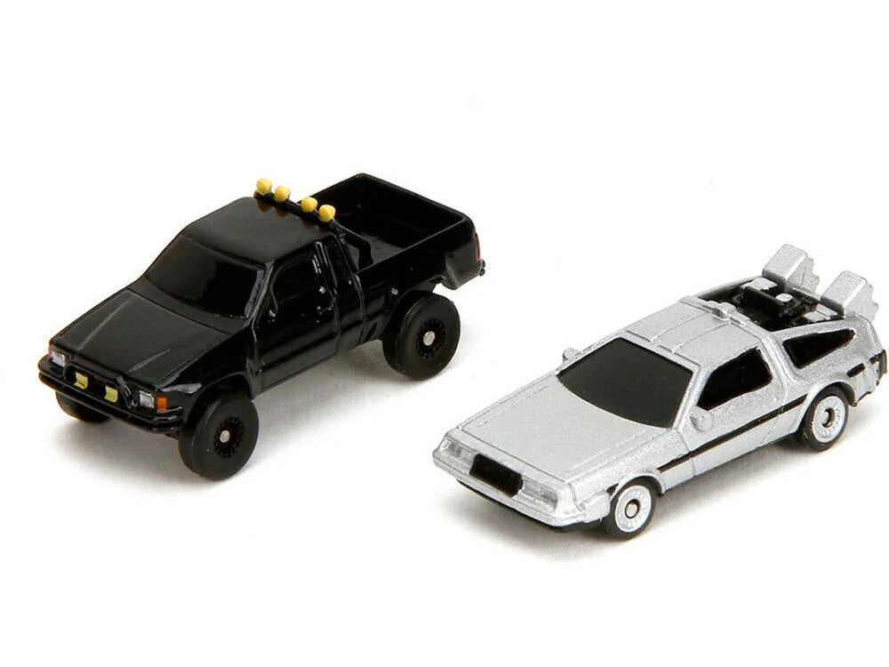 Back to the Future die-cast Courthouse diorama with DeLorean & Toyota vehicles Die-cast Model Cars Jada Toys