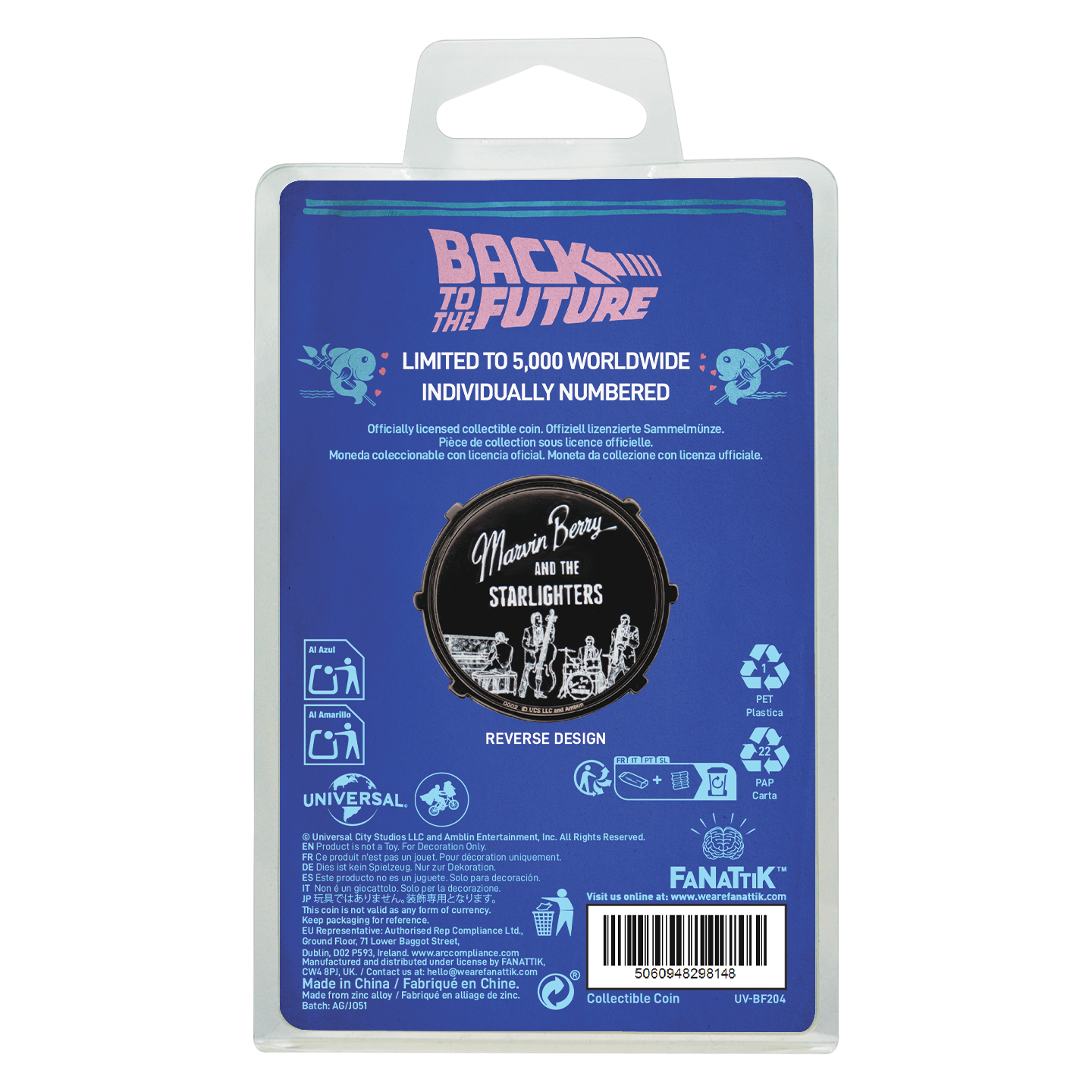 Back to the Future Marvin Berry & The Starlighters Coin