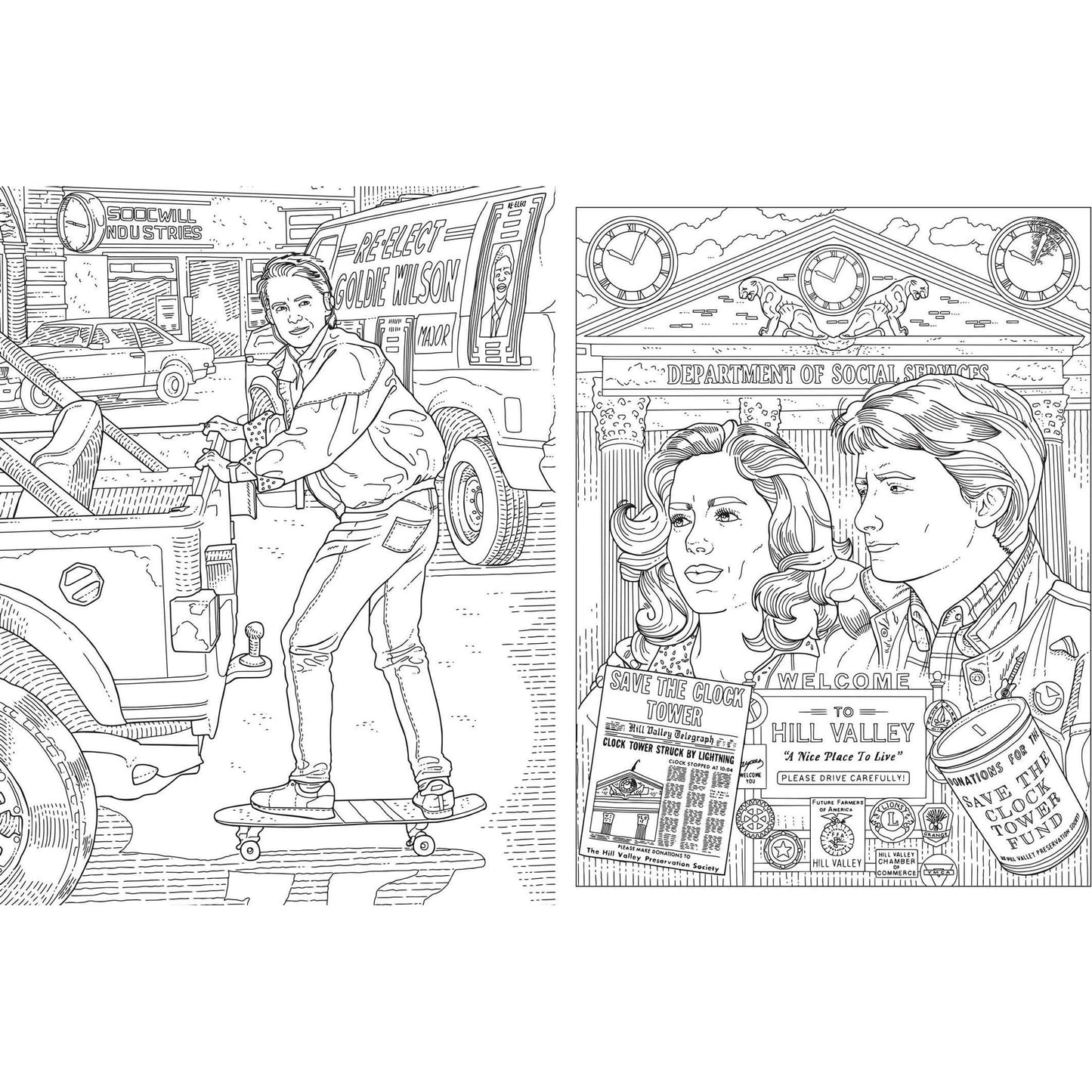 Back to the Future: The Official Coloring Book Coloring Book Insight Editions