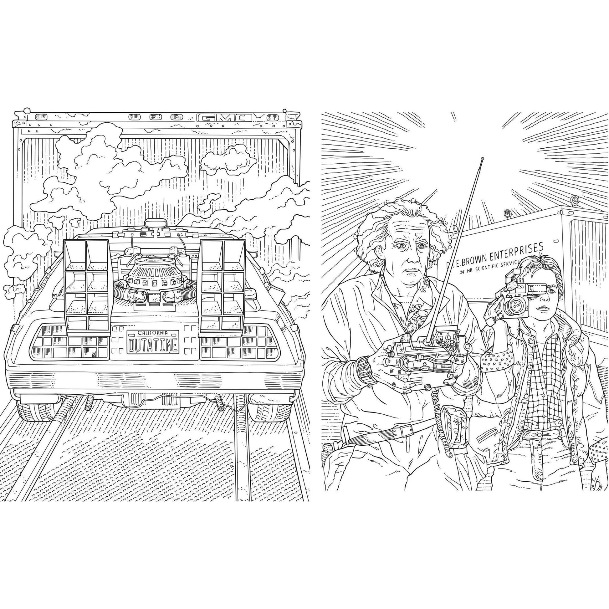 Back to the Future: The Official Coloring Book Coloring Book Insight Editions