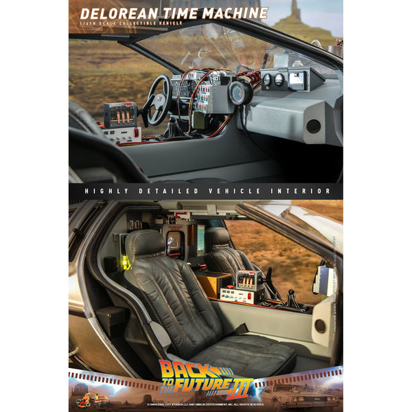 Hot Toys Back to the Future Part III DeLorean Time Machine 1:6 scale Collectible Vehicle [50% PRE-SOLD OUT! PRE-ORDER/DROP-SHIP: Expected Availability January 2025 - June 2025!] Battery Operated Vehicle Hot Toys