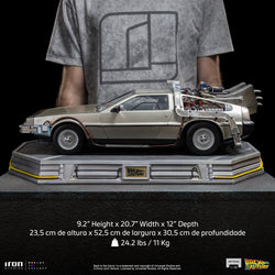 Iron Studios Back to the Future DeLorean 1:10 Scale Statue [PRE-ORDER: Expected Availability May - Jun 2024!] Statue Iron Studios