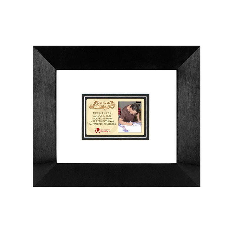 PREMIUM | Michael J. Fox Autographed Michael Ferrari Back to the Future Marty McFly 31.5"×41.5" Framed Canvas Giclée