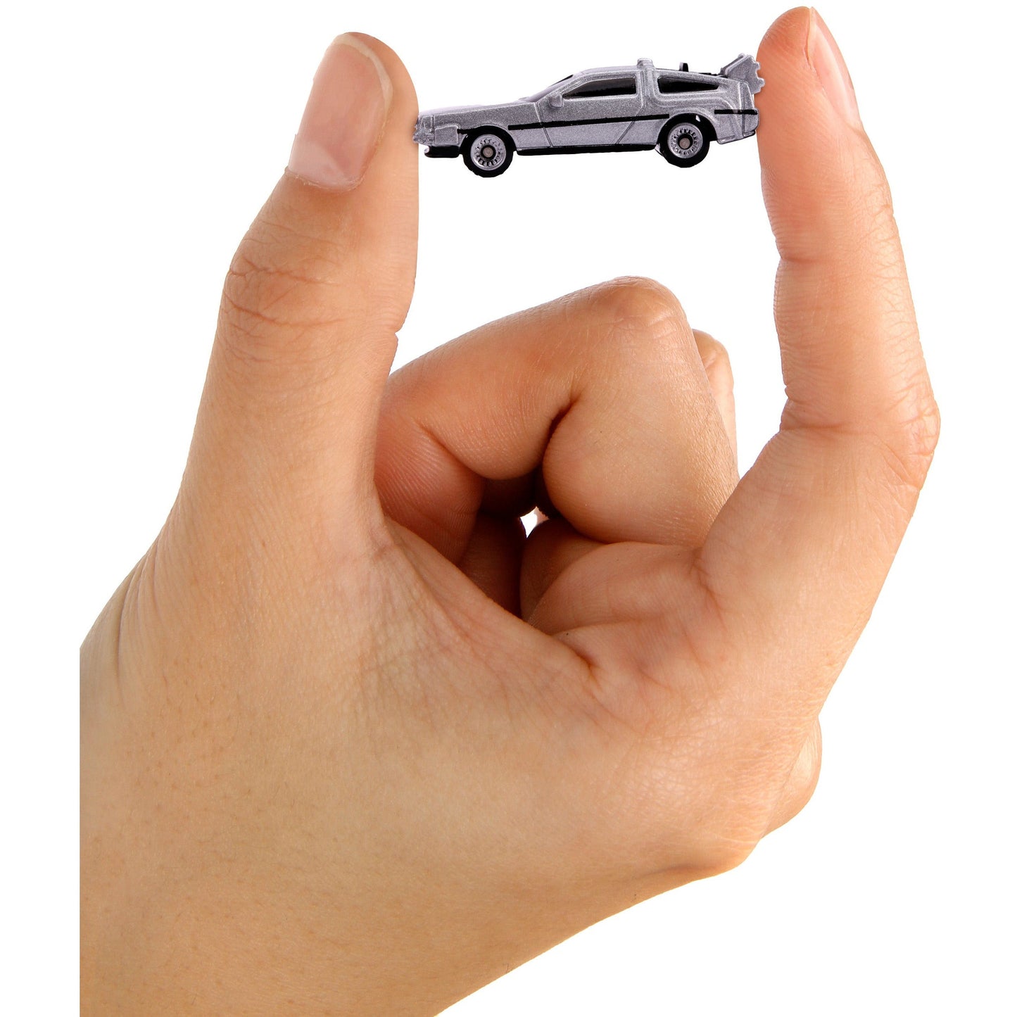 Back to the Future Trilogy die-cast 1⅔-inch Nano "Hollywood Rides" DeLorean Time Machine 3-pack Die-cast Model Cars Jada