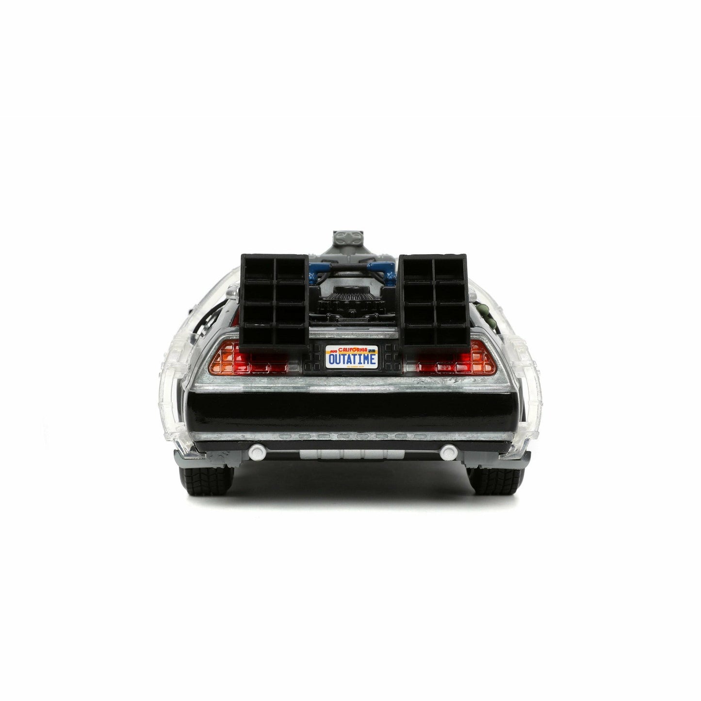 Back to the Future die-cast 1:24 scale "Hollywood Rides" light-up DeLorean Time Machine Die-cast Model Cars Jada
