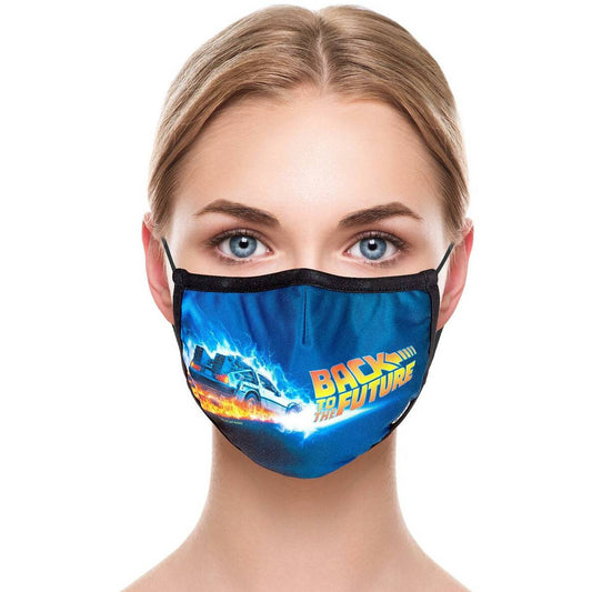 Back to the Future Adult Face Mask Face Mask Odd Sox