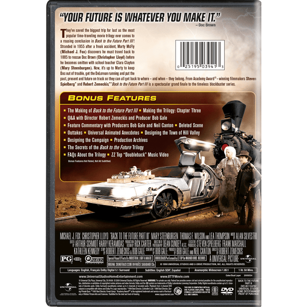 Back to the Future Part III (DVD) DVD Universal Studios, Inc.