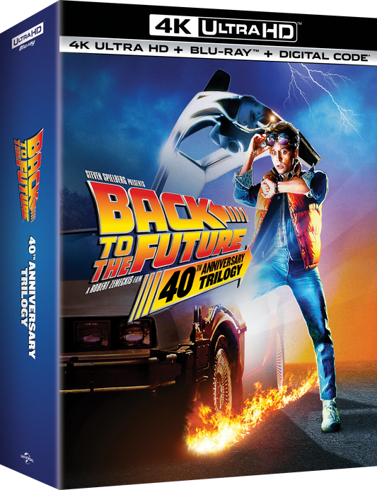 Back to the Future 40th Anniversary Trilogy (4K Ultra HD + Blu-ray™ + Digital Code) [PRE-ORDER: Expected Availability October 14, 2025!]