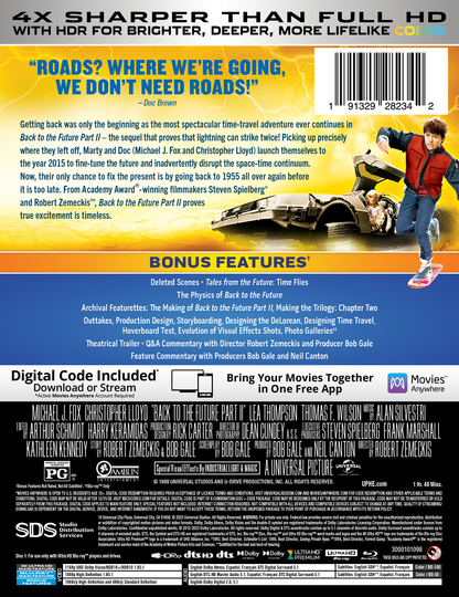 Back to the Future Part II Limited Edition Steelbook (4K Ultra HD + Blu-ray™ + Digital Code) [PRE-ORDER: Expected Availability October 14, 2025!]