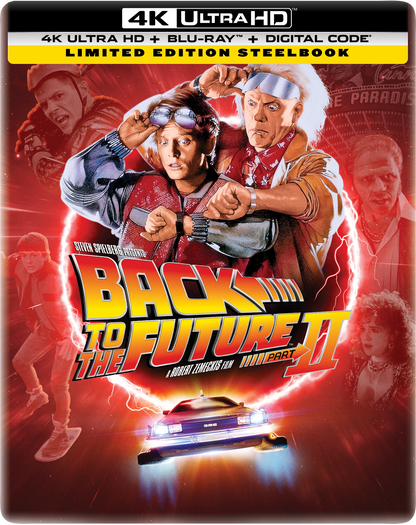 Back to the Future Part II Limited Edition Steelbook (4K Ultra HD + Blu-ray™ + Digital Code) [PRE-ORDER: Expected Availability October 14, 2025!]