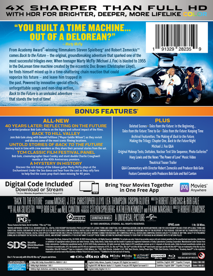 Back to the Future Limited Edition Steelbook (4K Ultra HD + Blu-ray™ + Digital Code) [PRE-ORDER: Expected Availability October 14, 2025!]
