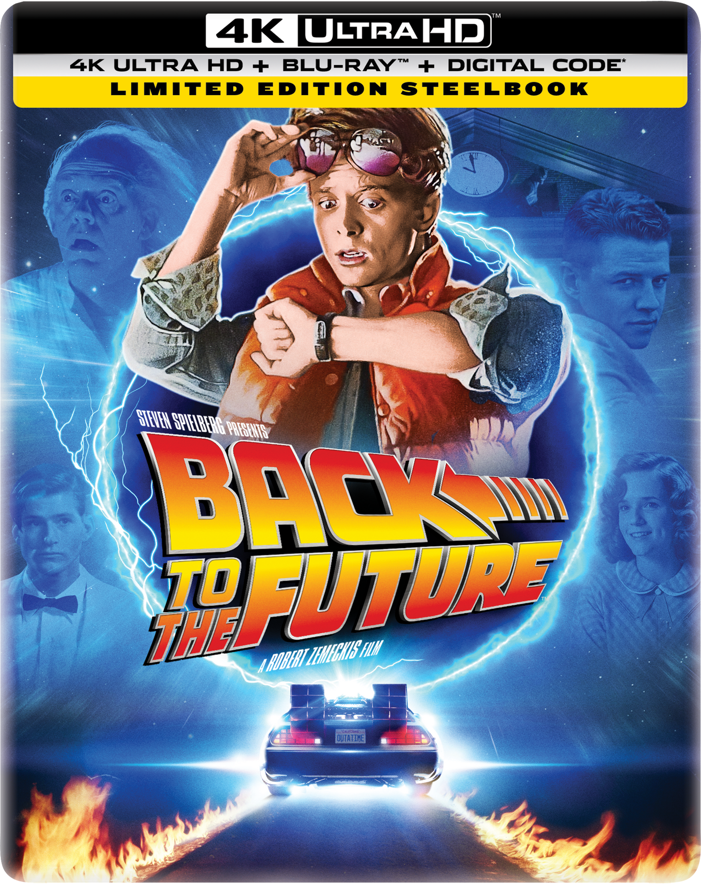 Back to the Future Limited Edition Steelbook (4K Ultra HD + Blu-ray™ + Digital Code) [PRE-ORDER: Expected Availability October 14, 2025!]