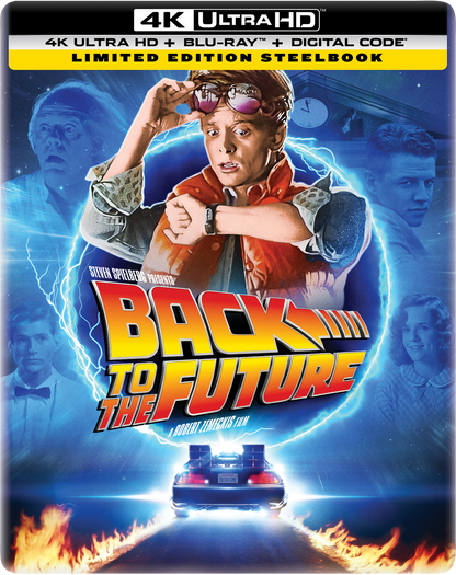 Back to the Future Limited Edition Steelbook (4K Ultra HD + Blu-ray™ + Digital Code) [PRE-ORDER: Expected Availability October 14, 2025!]
