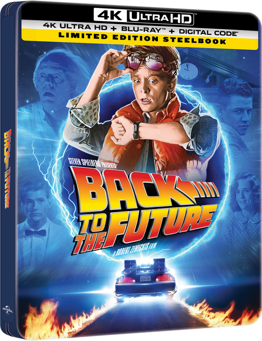 Back to the Future Limited Edition Steelbook (4K Ultra HD + Blu-ray™ + Digital Code) [PRE-ORDER: Expected Availability October 14, 2025!]