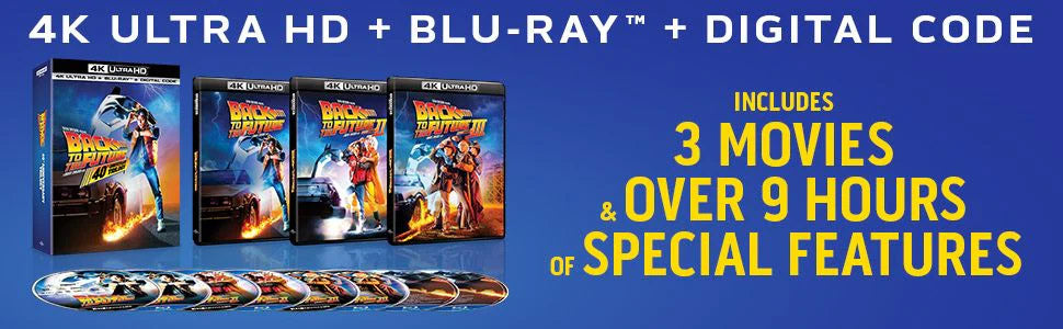 Back to the Future 40th Anniversary Trilogy (4K Ultra HD + Blu-ray™ + Digital Code) [2025]
