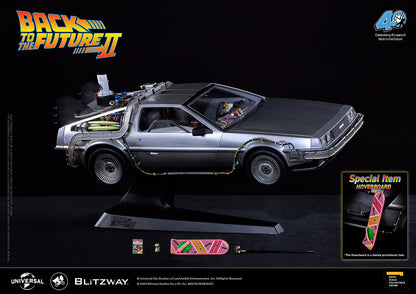 BLITZWAY Back to the Future Part II 1:6 scale DeLorean Time Machine w/ Special Promotional Items [PRE-SOLD OUT: Expected Availability Q4 2025]