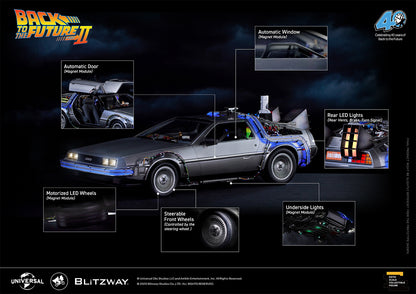 BLITZWAY Back to the Future Part II 1:6 scale DeLorean Time Machine w/ Special Promotional Items [PRE-SOLD OUT: Expected Availability Q4 2025]