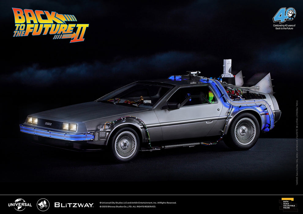 BLITZWAY Back to the Future Part II 1:6 scale DeLorean Time Machine ...