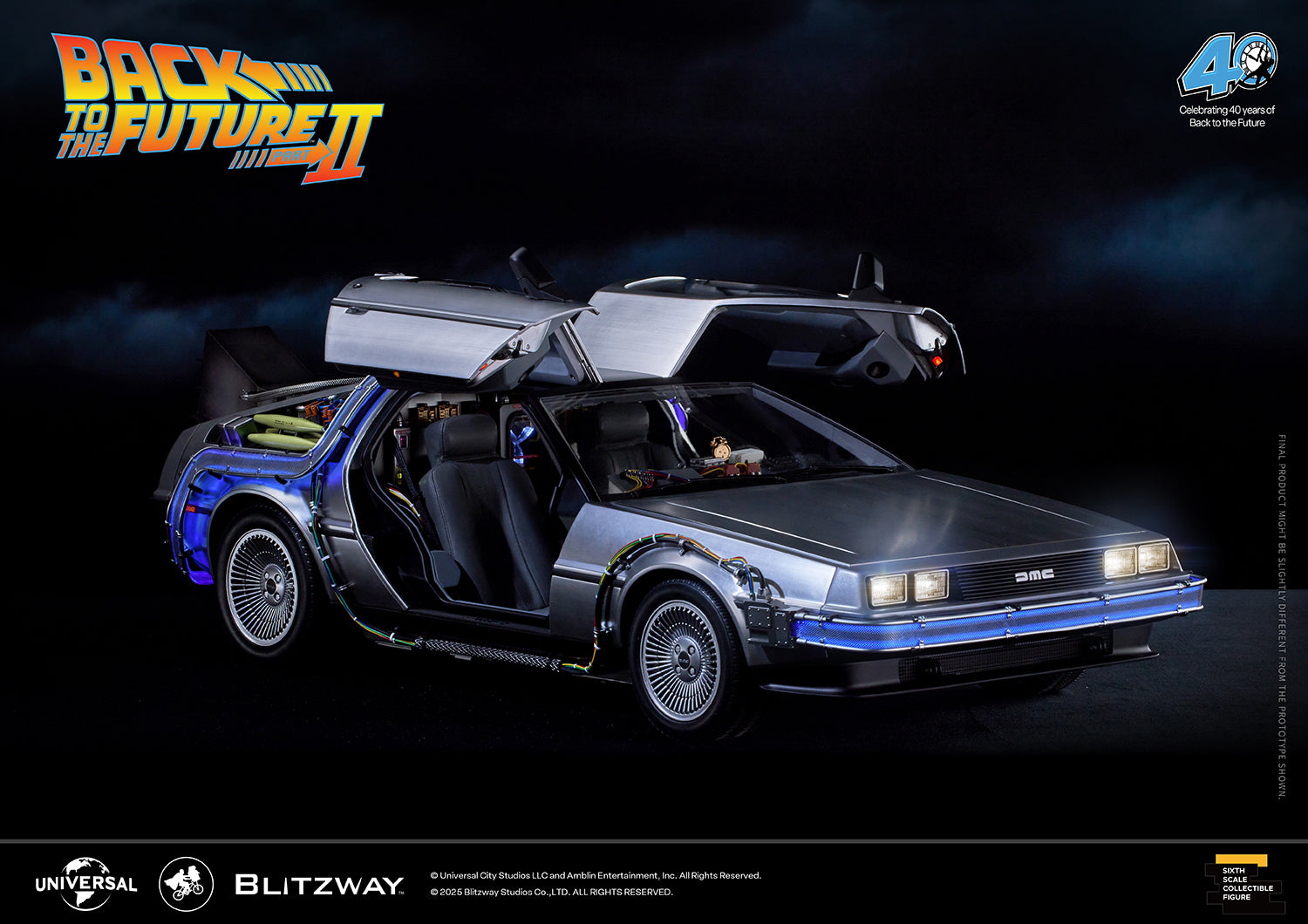 品質が完璧 BLITZWAY Back to the Future Part II 1:6 scale DeLorean Time ミニカー
