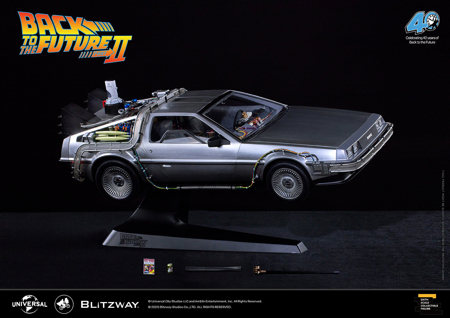 BLITZWAY Back to the Future Part II 1:6 scale DeLorean Time