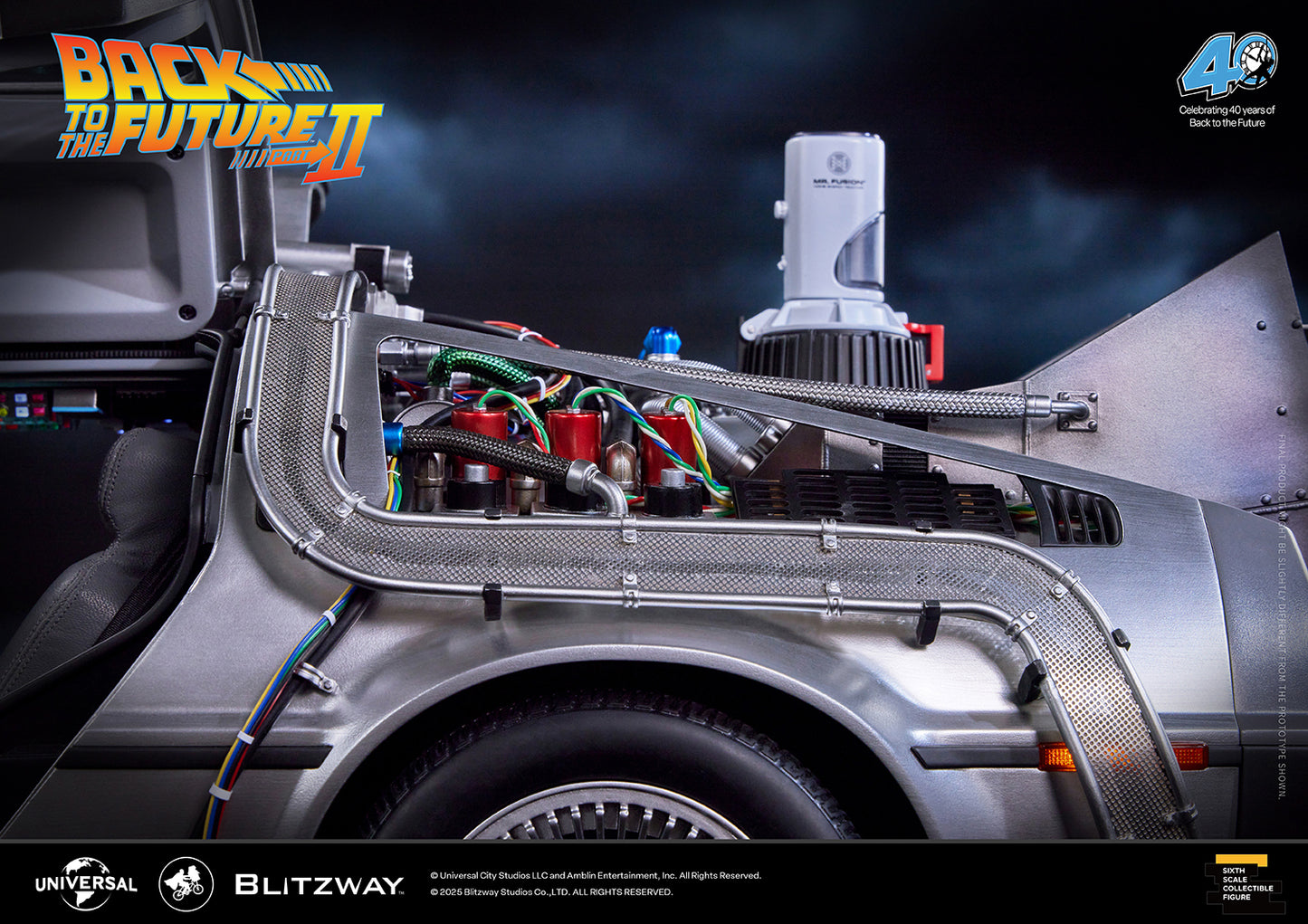 BLITZWAY Back to the Future Part II 1:6 scale DeLorean Time Machine (Standard Version) [PRE-ORDER: Expected Availability Q4 2025]