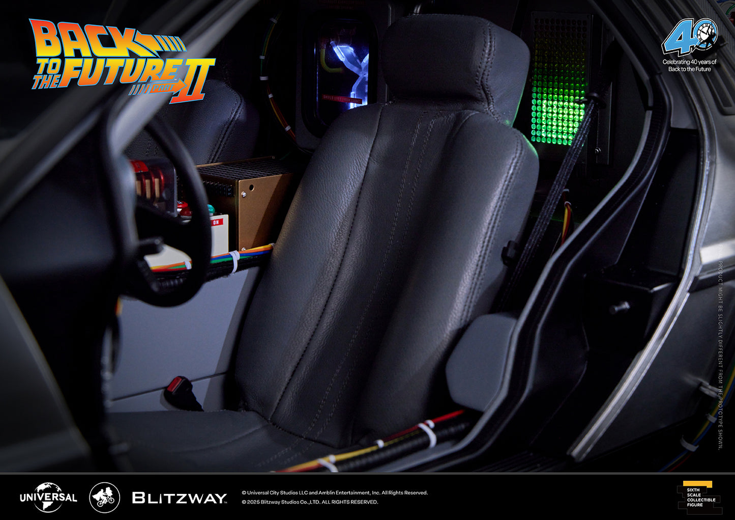 BLITZWAY Back to the Future Part II 1:6 scale DeLorean Time Machine (Standard Version) [PRE-ORDER: Expected Availability Q4 2025]