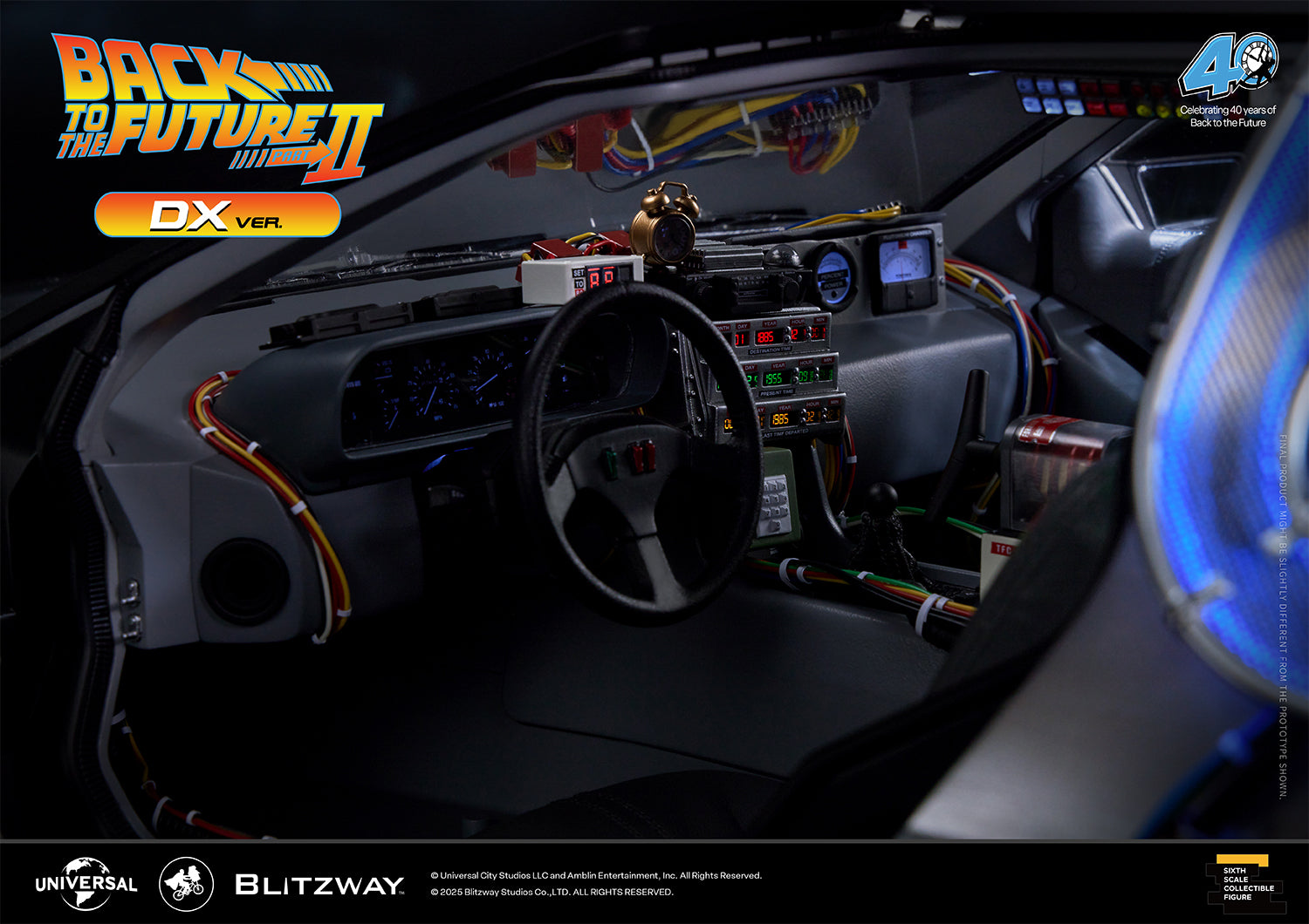 BLITZWAY Back to the Future Part II 1:6 scale DeLorean Time