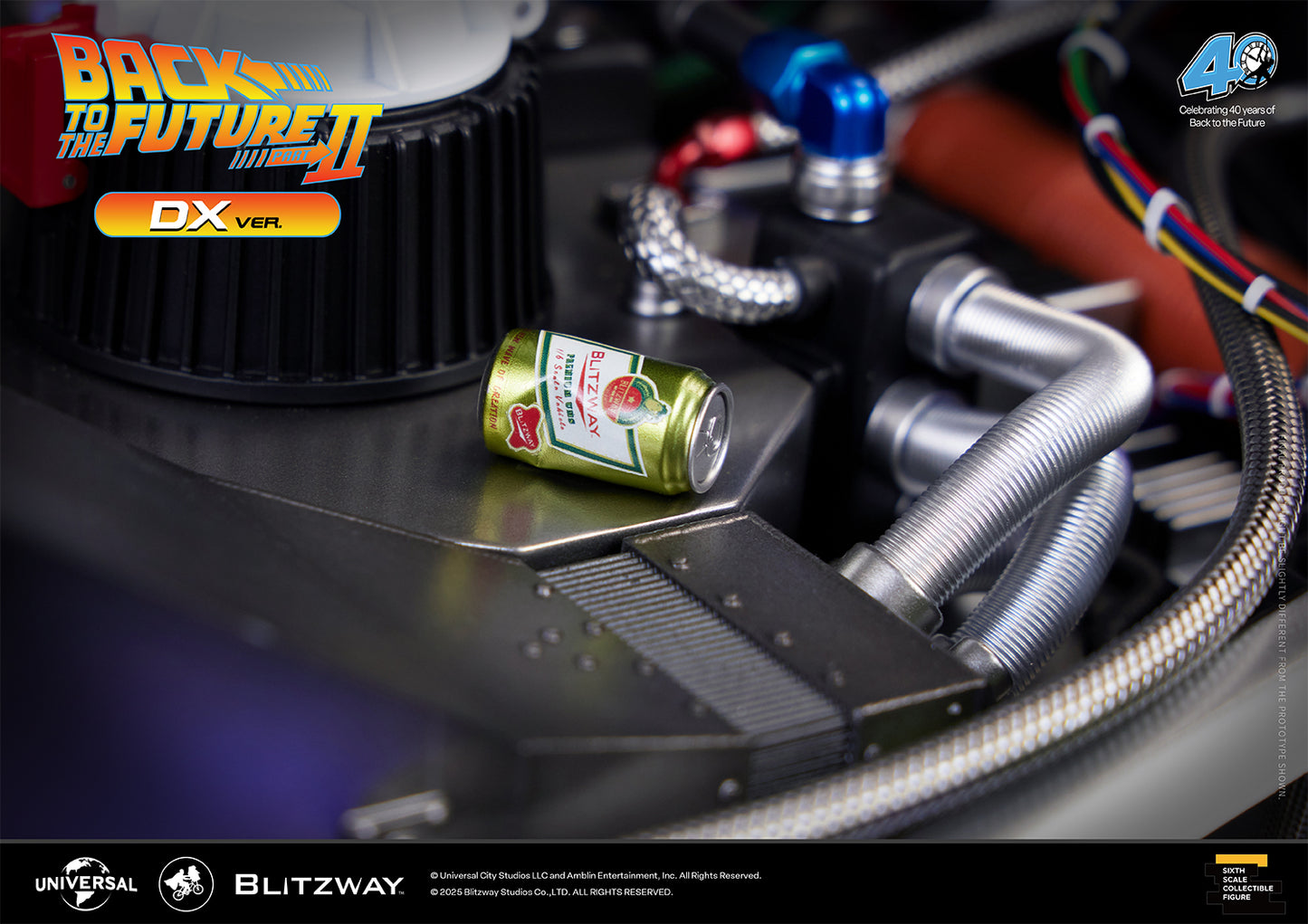 BLITZWAY Back to the Future Part II 1:6 scale DeLorean Time Machine (Deluxe Version) [PRE-ORDER: Expected Availability Q4 2025]