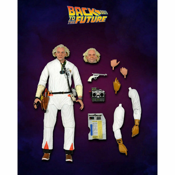 NECA Back to the Future 7" Scale Action Figure - Ultimate Doc Brown (1985 "Hazmat Suit") Action Figure NECA