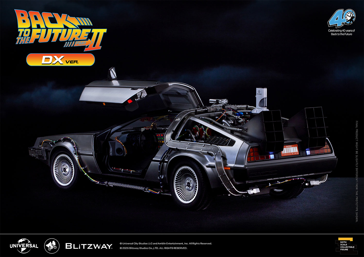 ホビーラジコン BACK TO THE FUTURE DELOREAN-1 Back to the Future Remote Control 1:16 scale DeLorean Time