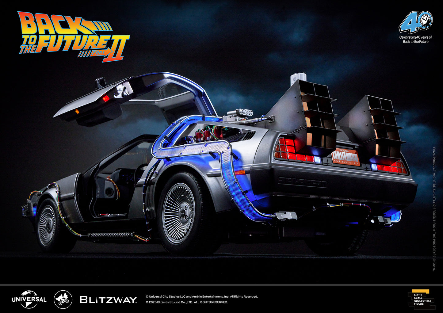 BLITZWAY Back to the Future Part II 1:6 scale DeLorean Time Machine (Standard Version) [PRE-ORDER: Expected Availability Q4 2025]