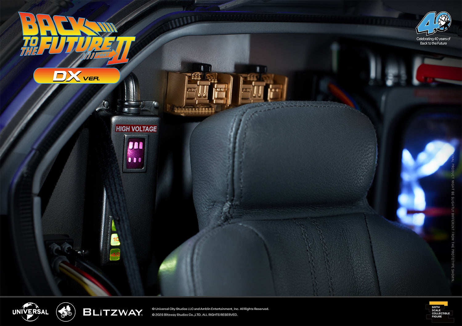 BLITZWAY Back to the Future Part II 1:6 scale DeLorean Time