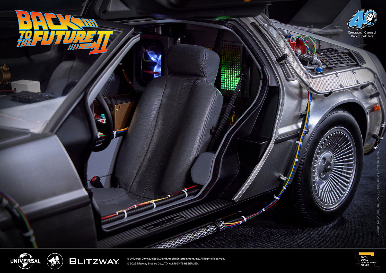 BLITZWAY Back to the Future Part II 1:6 scale DeLorean Time