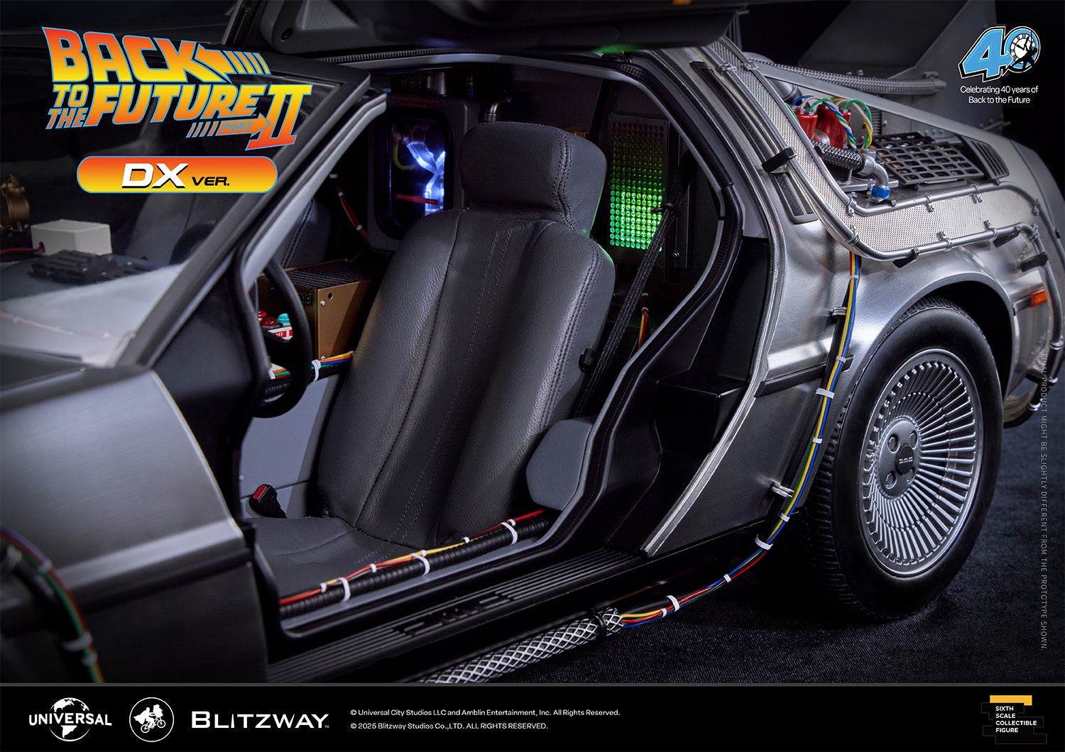バックトゥーザフューチャー2 　1/6 デロリアン こだわりいっぱい「バック・トゥ・ザ・フューチャー」1/6スケールの