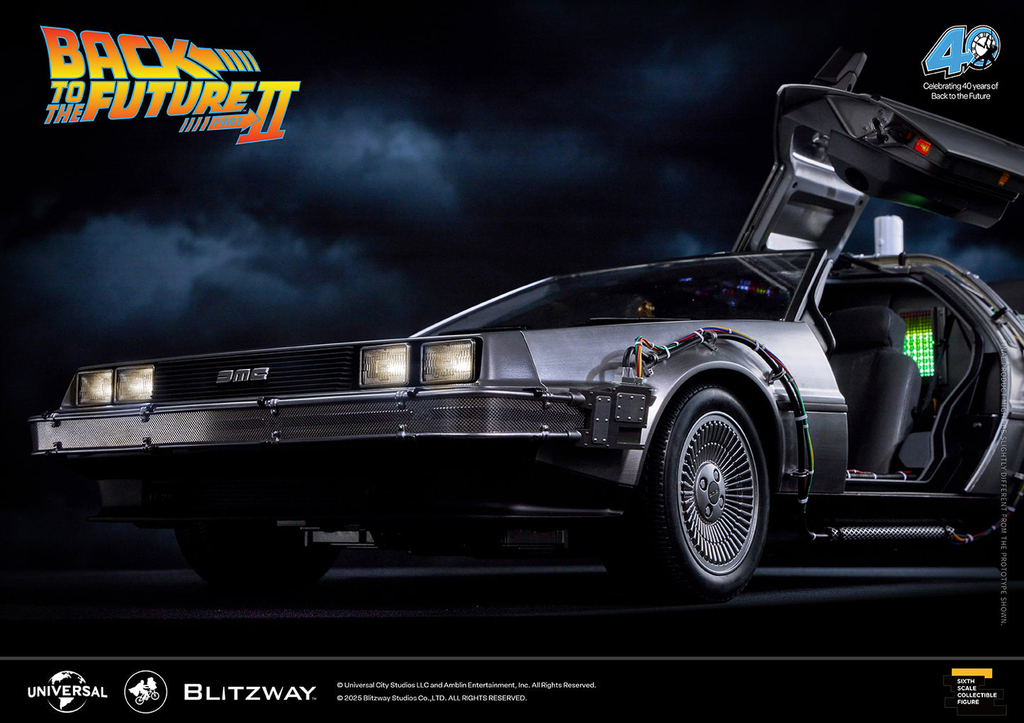 BLITZWAY Back to the Future Part II 1:6 scale DeLorean Time Machine (Standard Version) [PRE-ORDER: Expected Availability Q4 2025]