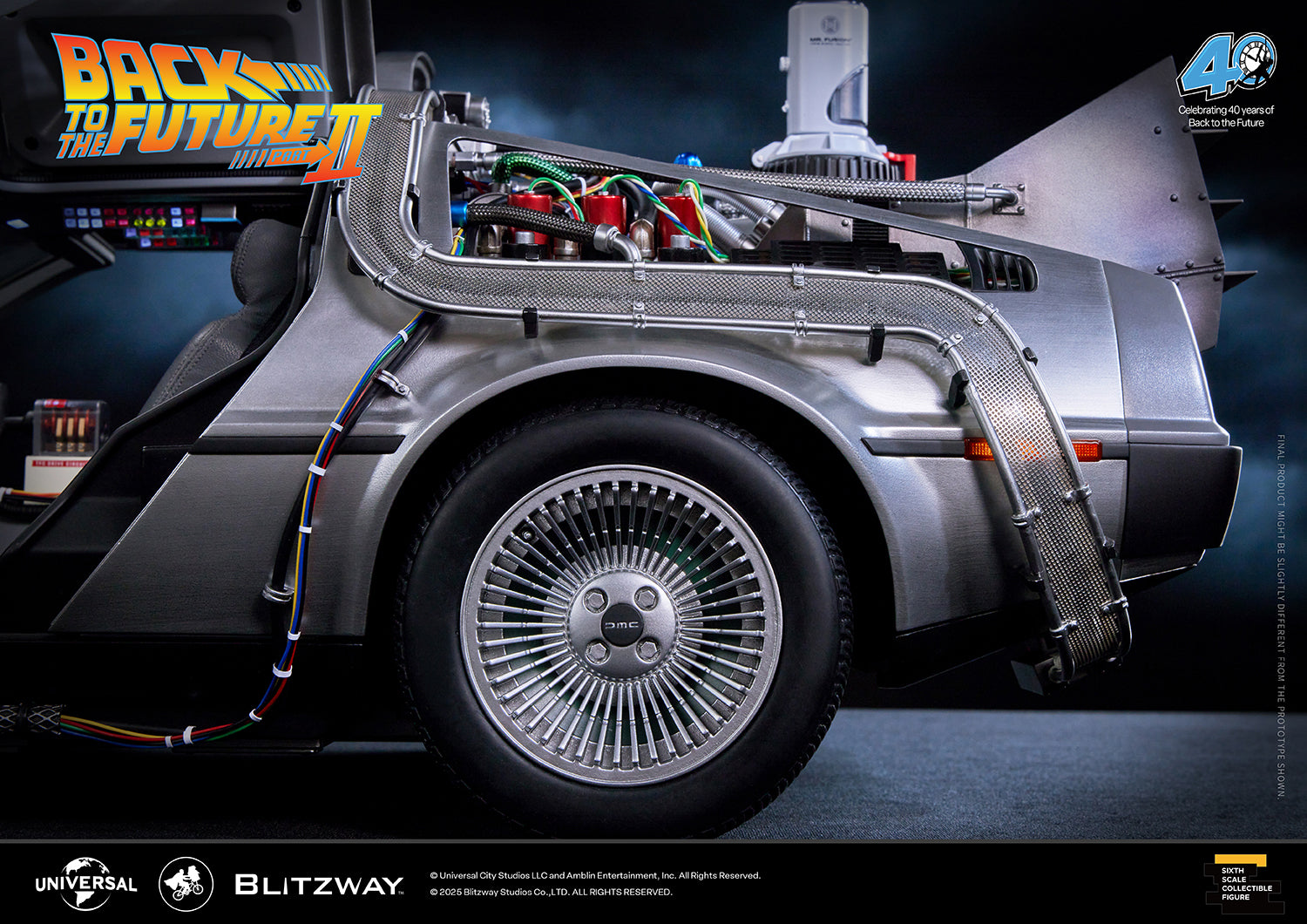 BLITZWAY Back to the Future Part II 1:6 scale DeLorean Time