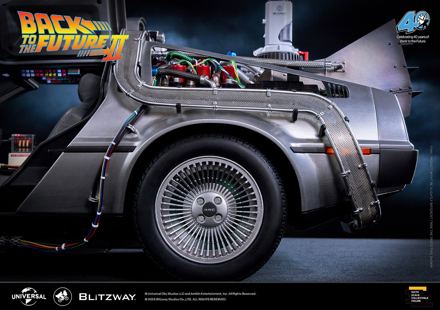 BLITZWAY Back to the Future Part II 1:6 scale DeLorean Time Machine (Standard Version) [PRE-ORDER: Expected Availability Q4 2025]